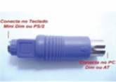 ADAPTADOR PS2 ou MINI-DIM P/ AT ou DIM